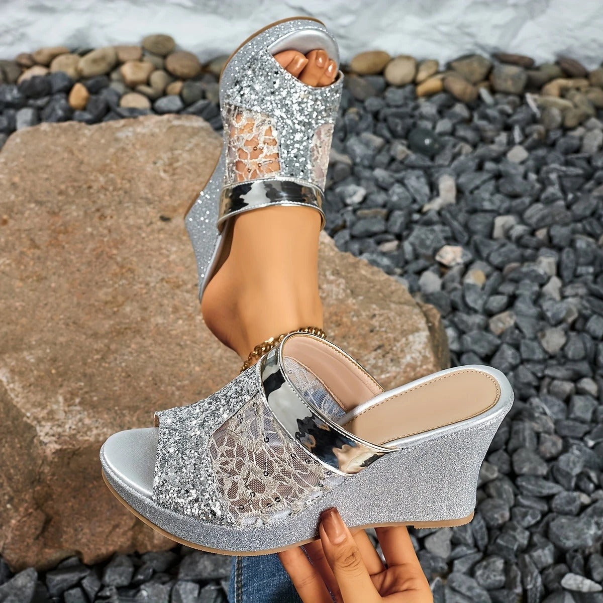 Alexis™ | Elegant Lace Sandals