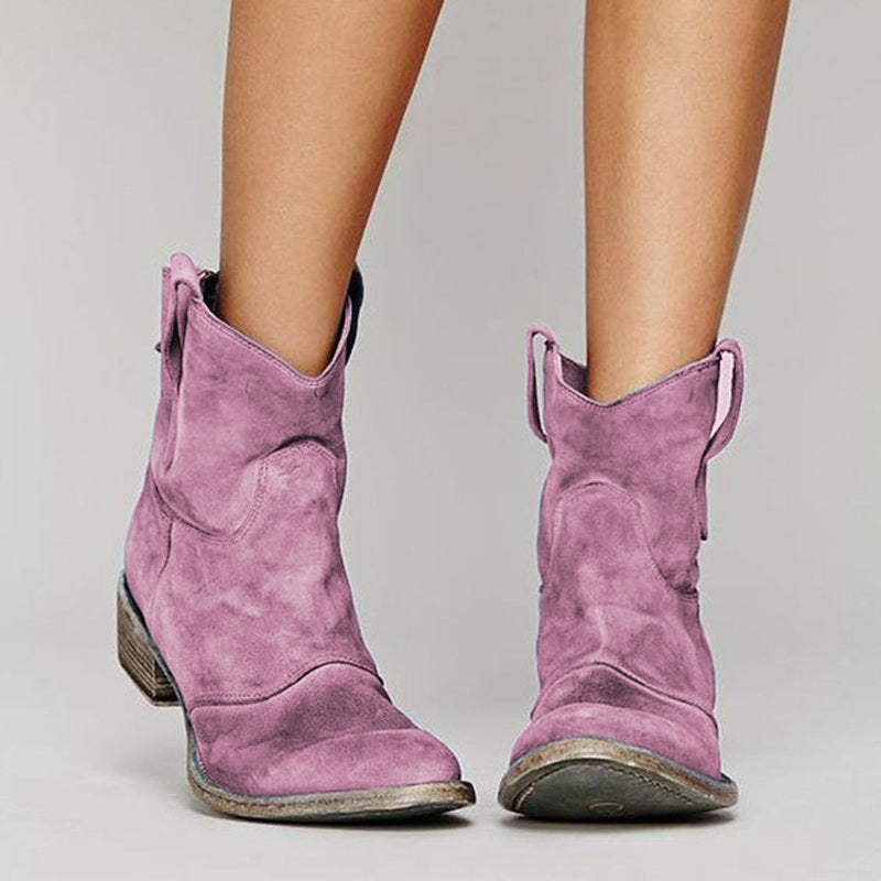 Women's Retro Low Heel Shoes
