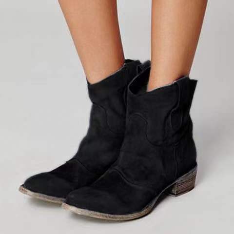 Women's Retro Low Heel Shoes