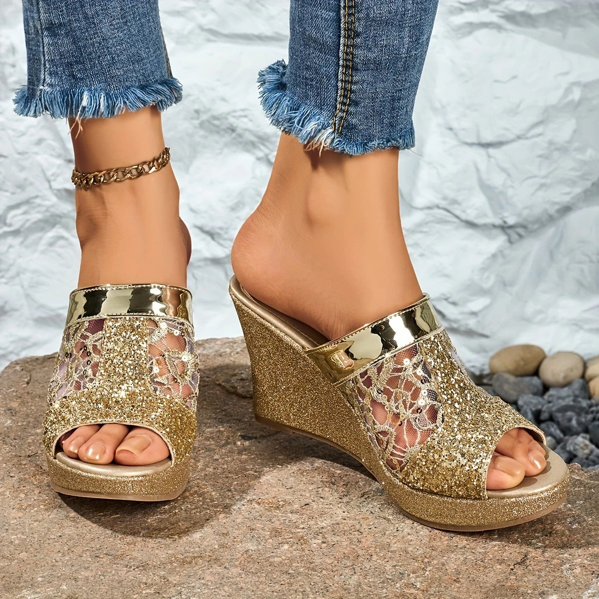 Alexis™ | Elegant Lace Sandals