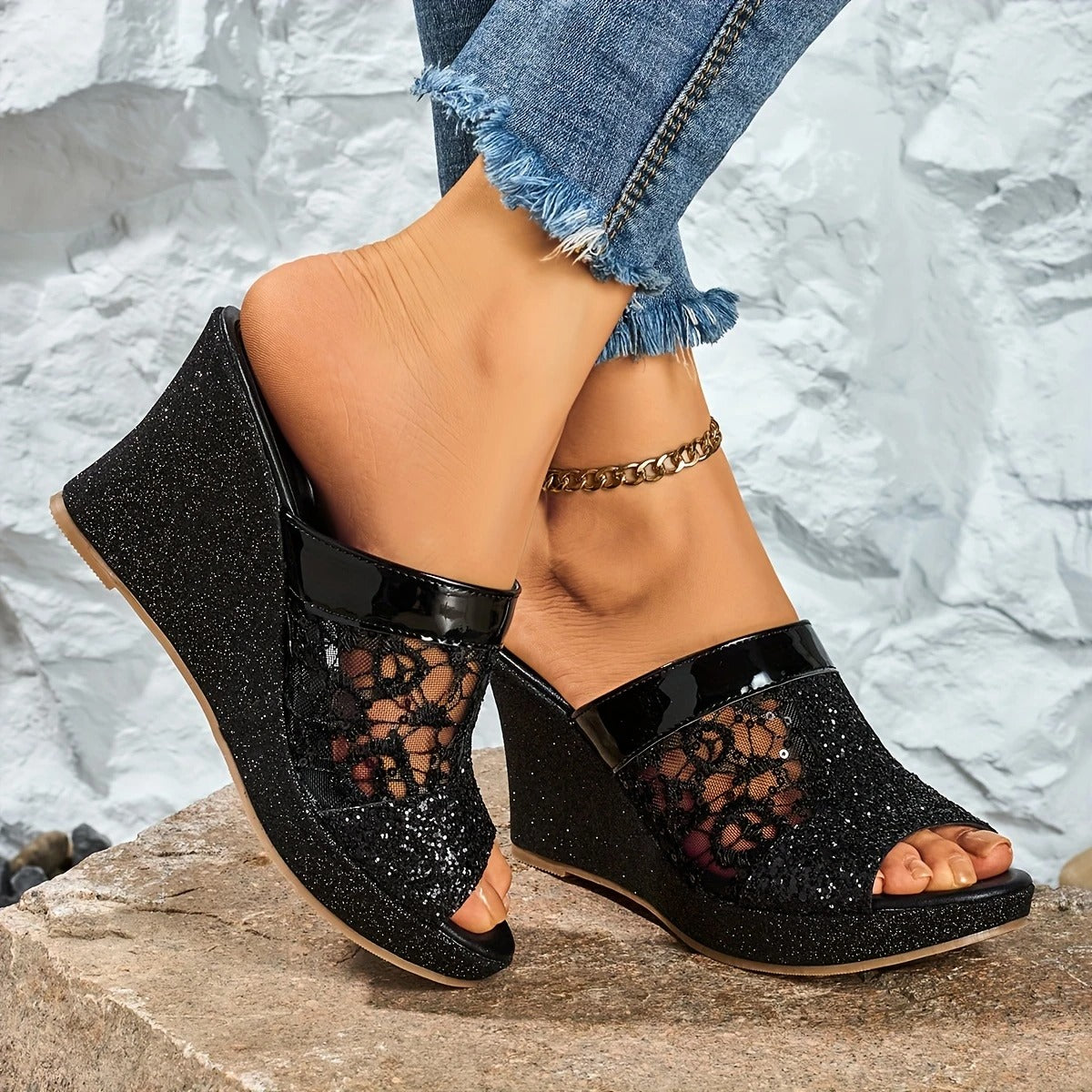 Alexis™ | Elegant Lace Sandals