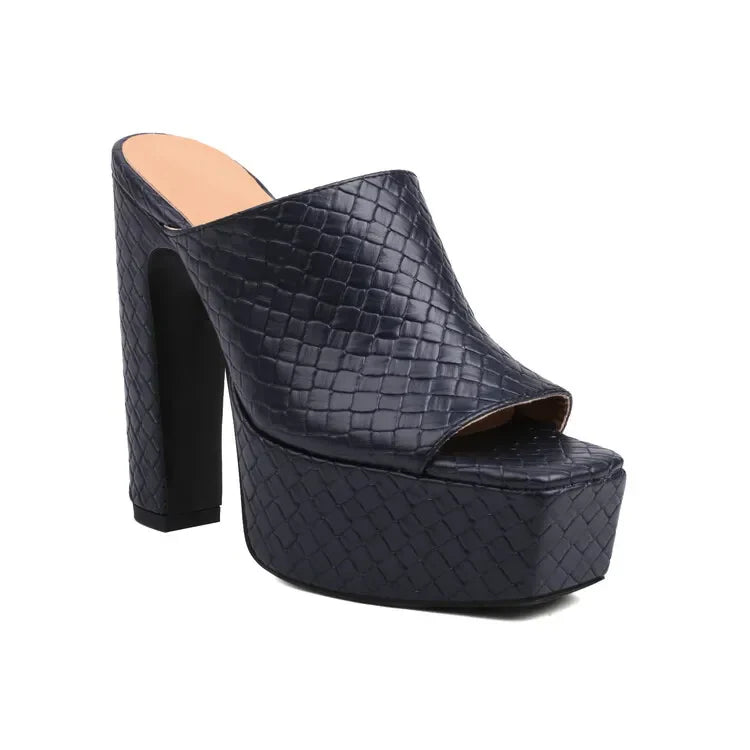 Bianca Vegan Leather Platform Sandals