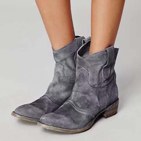 Women's Retro Low Heel Shoes