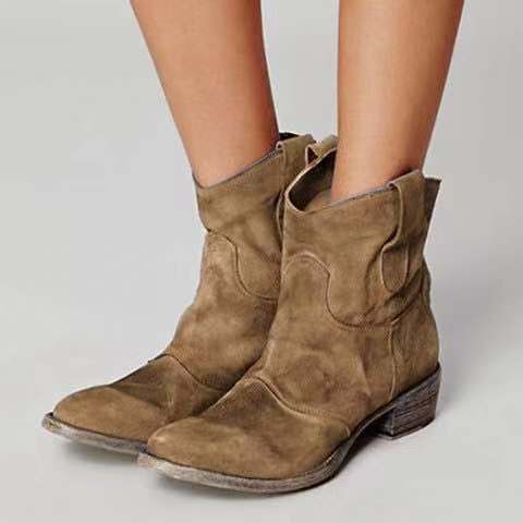 Women's Retro Low Heel Shoes