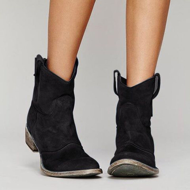 Women's Retro Low Heel Shoes