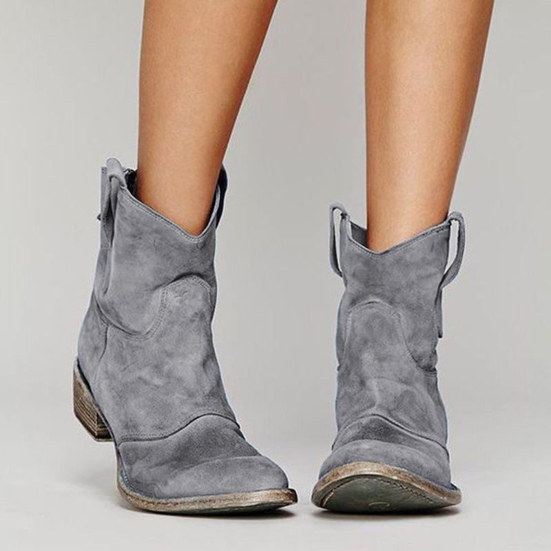 Women's Retro Low Heel Shoes