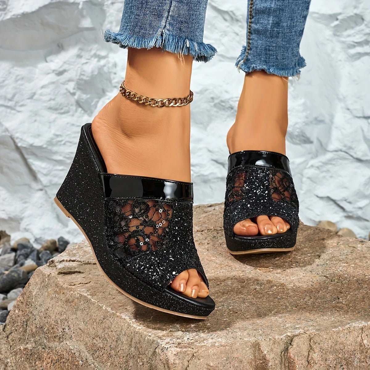Alexis™ | Elegant Lace Sandals