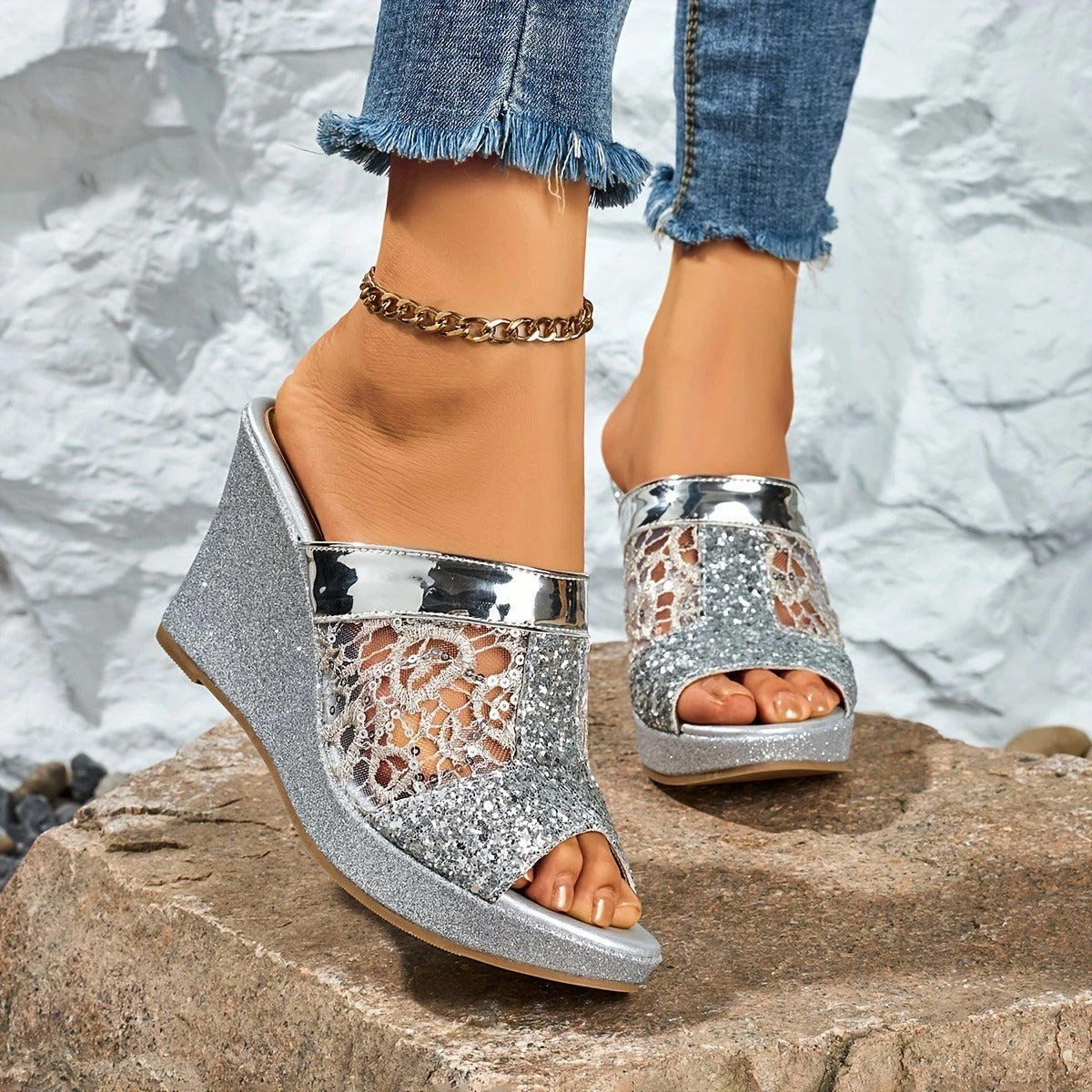 Alexis™ | Elegant Lace Sandals