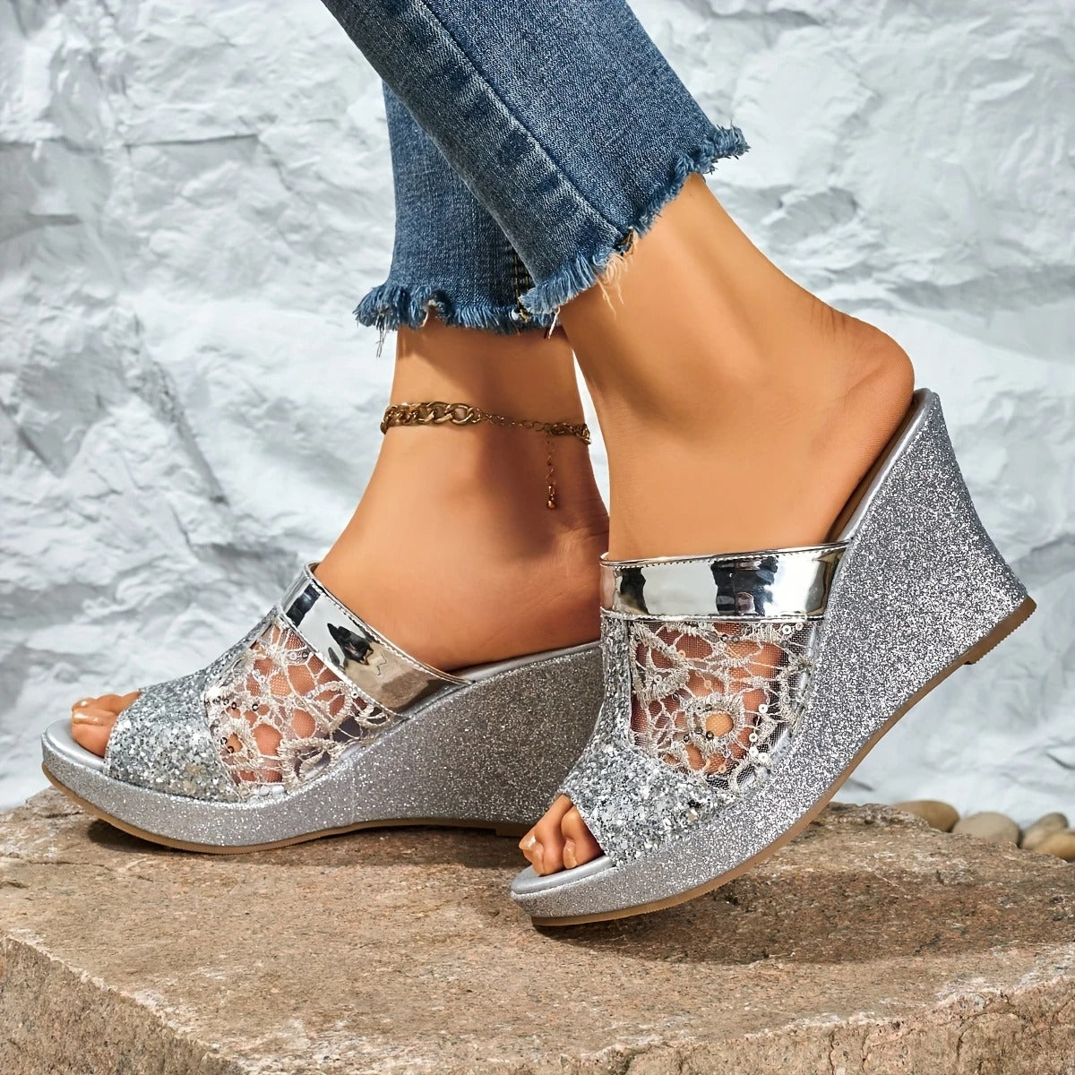 Alexis™ | Elegant Lace Sandals