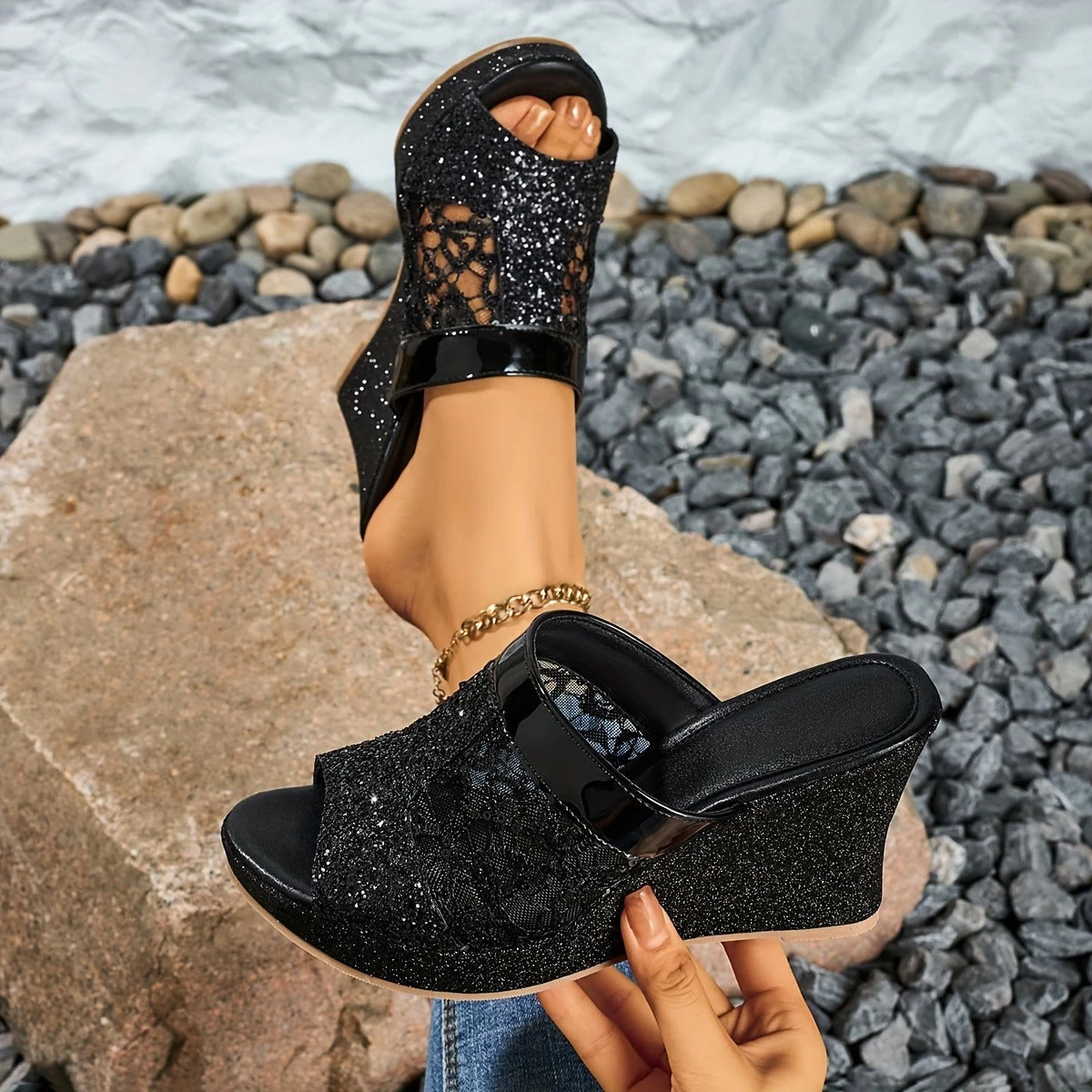 Alexis™ | Elegant Lace Sandals