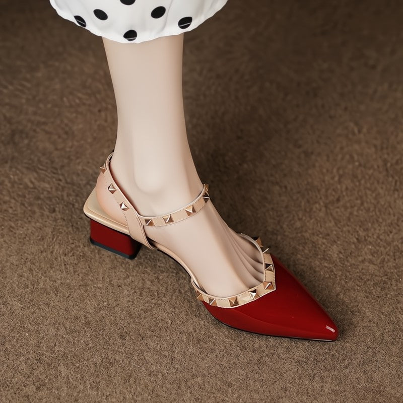 Amor™ | Rivet Strap Heels