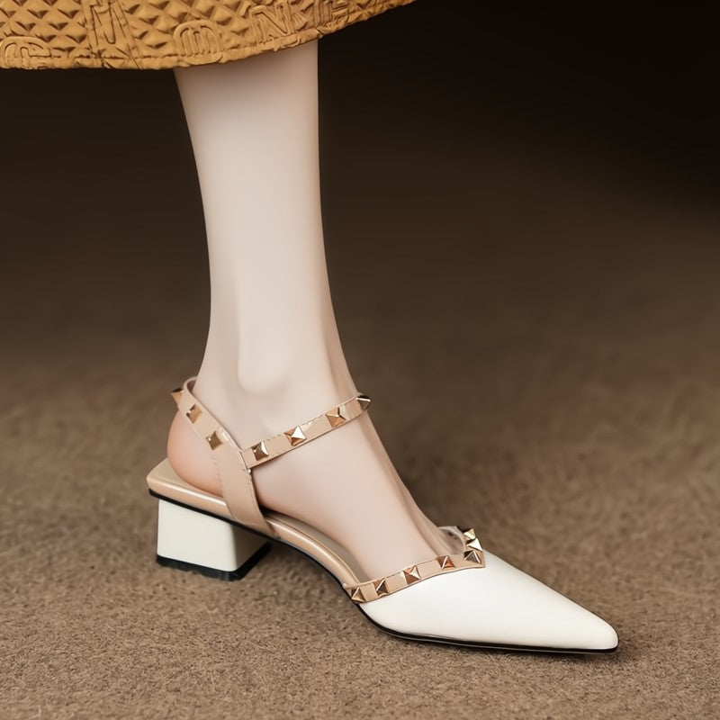 Amor™ | Rivet Strap Heels