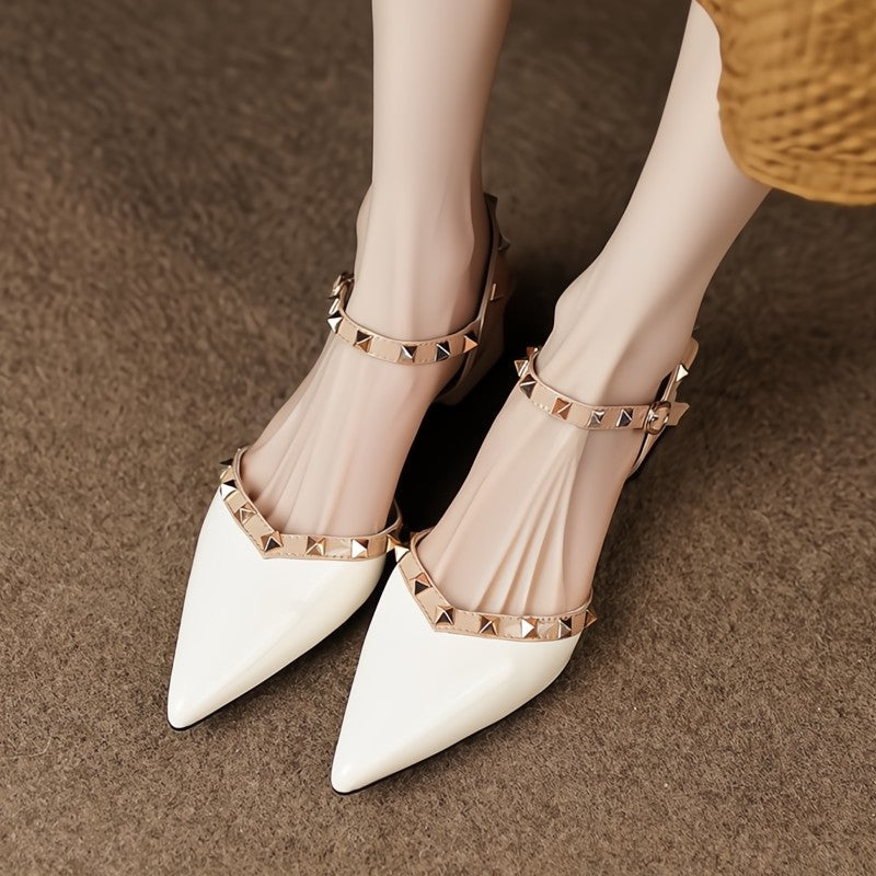 Amor™ | Rivet Strap Heels