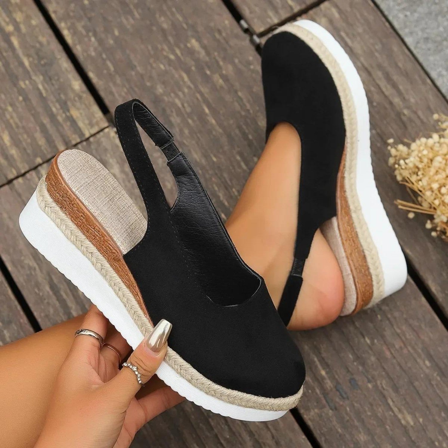 Anika - Comfy Wedge Sandals