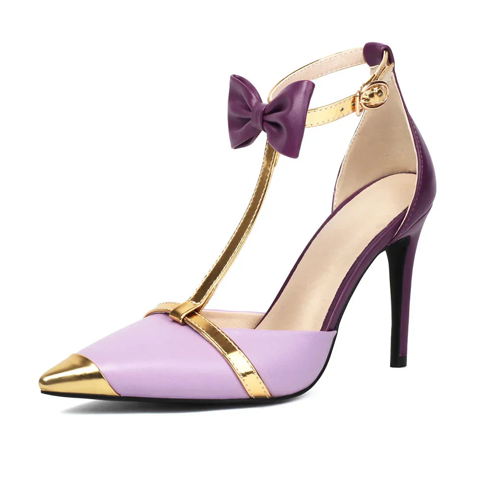 Ophelia Bow T-Strap Heels