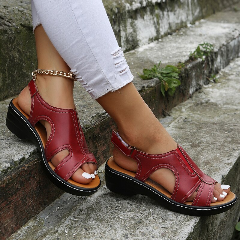 Inora™ - Orthopedic Leather Wedge Sandals