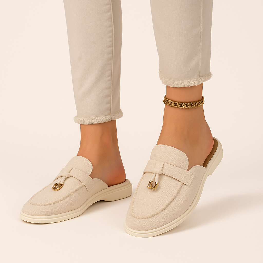 Women's Slip-On Closed Toe Flat Sandals
