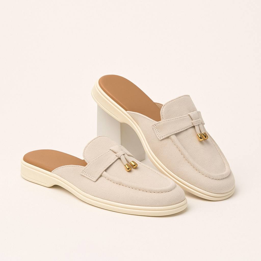 Women's Slip-On Closed Toe Flat Sandals