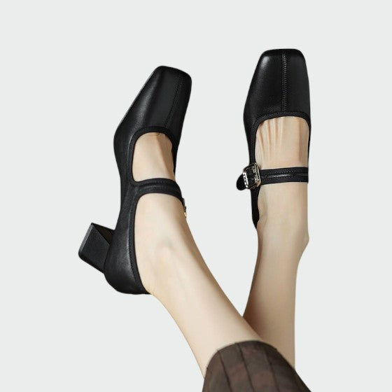 Olivia™ | Block-Heel Buckle Mary Jane Shoes