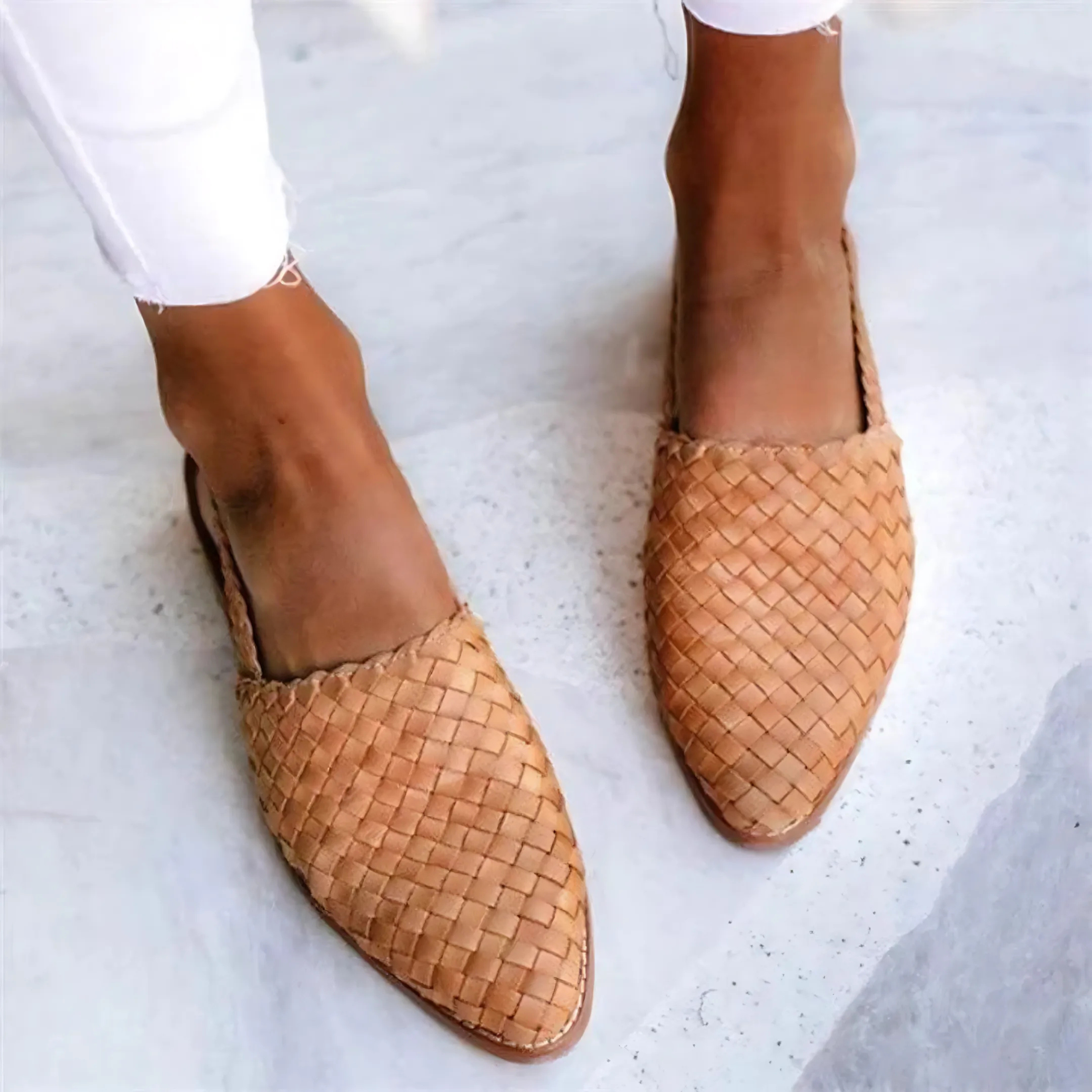 Liv | Chic Woven Slingbacks
