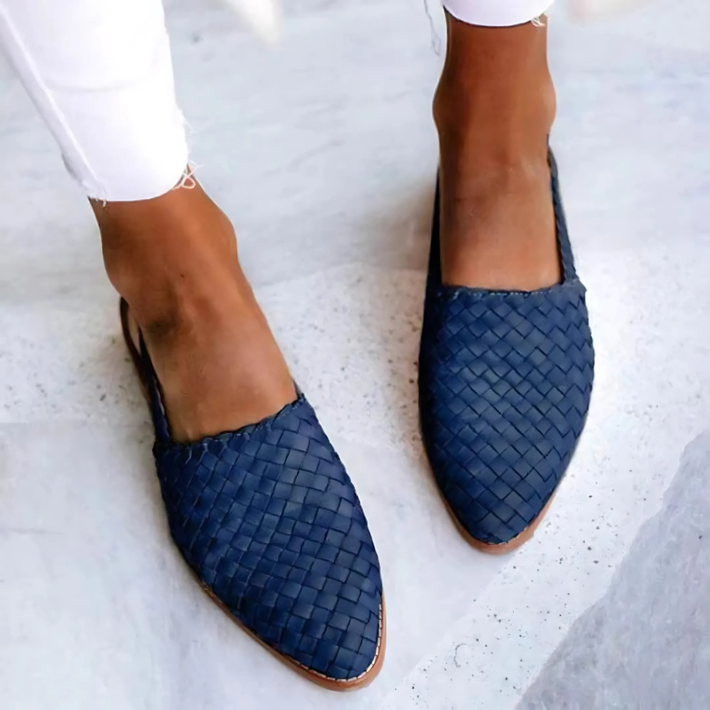 Liv | Chic Woven Slingbacks