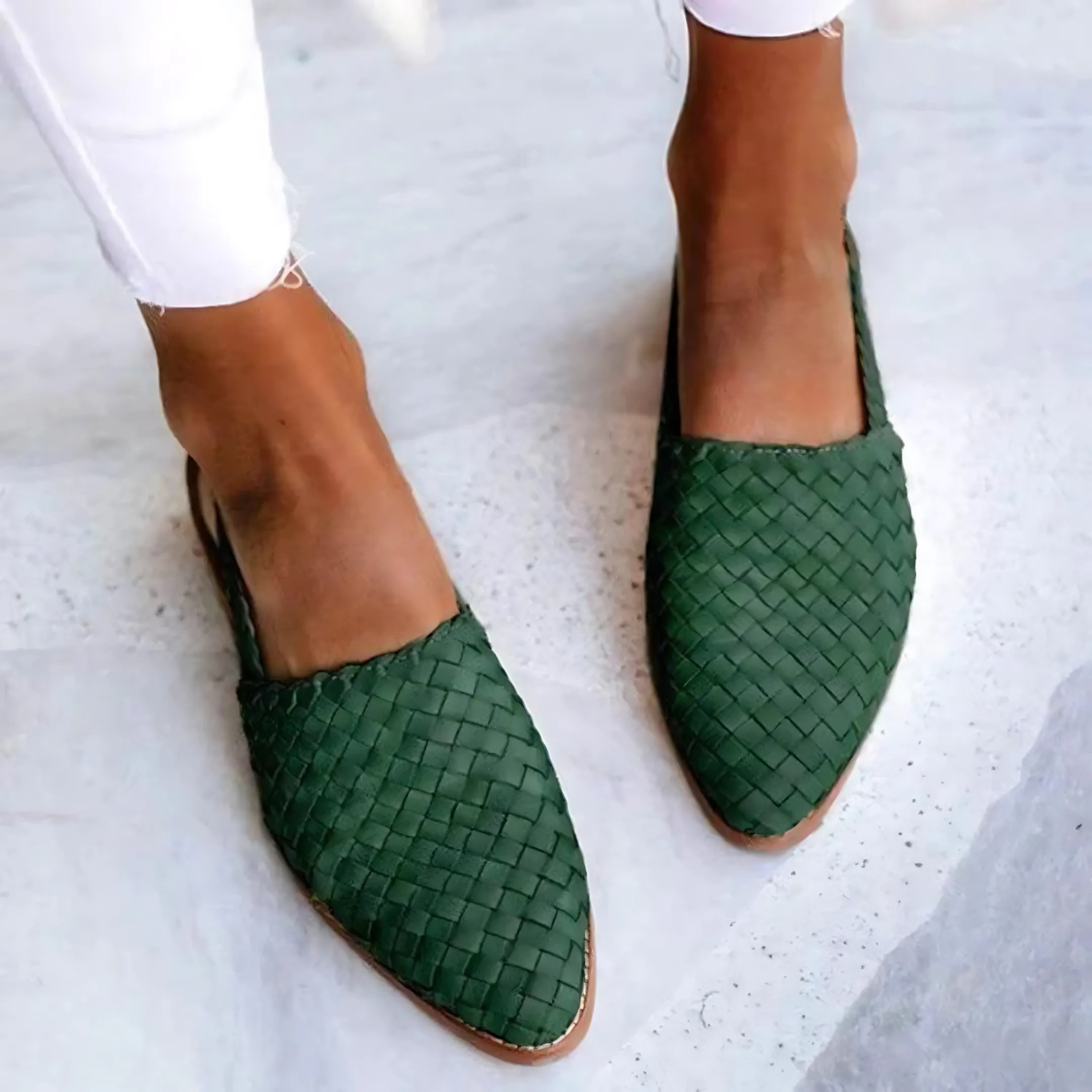 Liv | Chic Woven Slingbacks